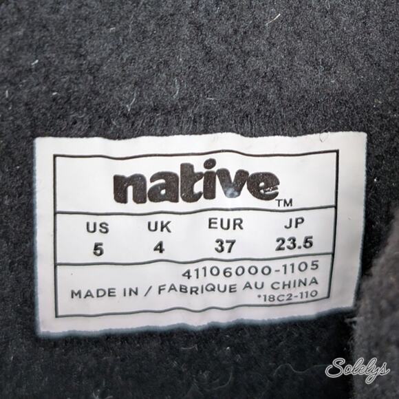 Native Chamonix Women 7 Water-Resistant Cold Winter Boot Jiffy Black Shell White - Picture 5 of 9